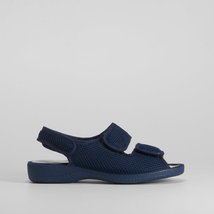 Sandalia cómoda lona velcros COMFEET