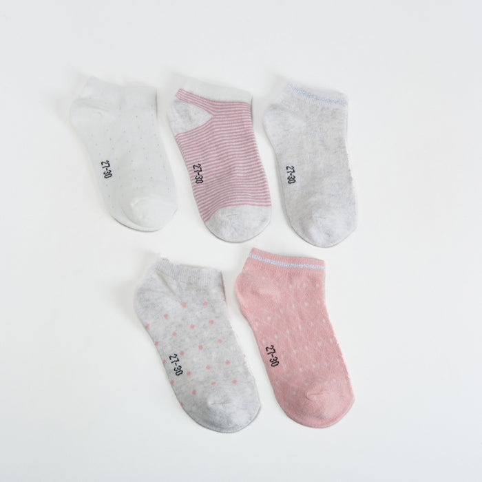 Pack x5 calcetines invisibles texturas color MKL