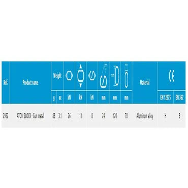 טבעת טוויסט טיפוס גלישה Atom 2Lock