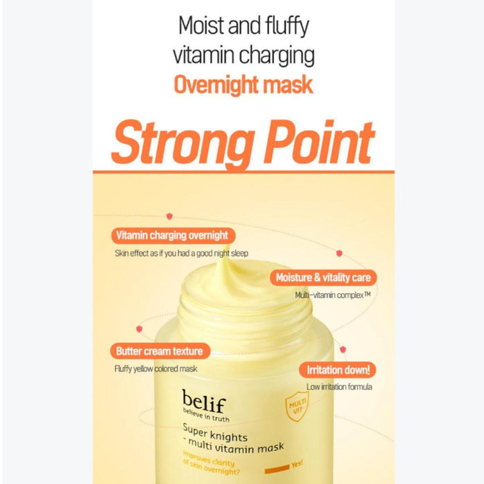 belif Super Knights Multi Vitamin Mask 75ml – Skin Care | Korean Skincare Canada - VGLE Beauty