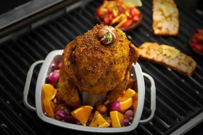 Broil King Premium Chicken Roaster with Pan