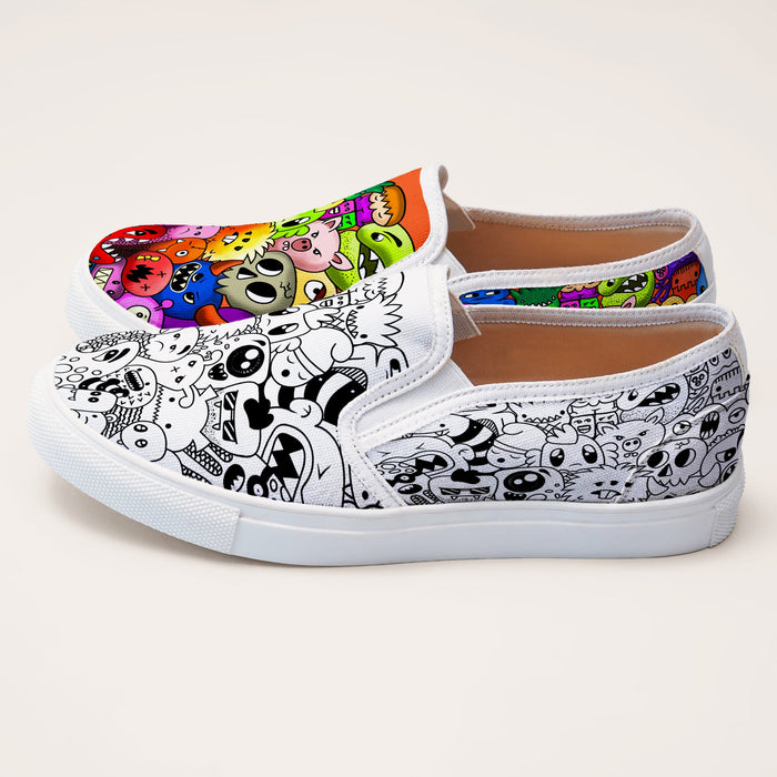 Color Me Up Slipons - The Quirky Naari