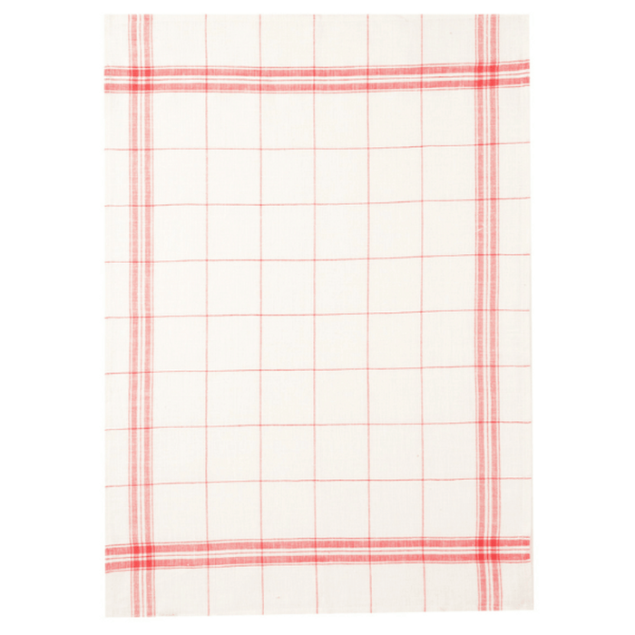Coucke Red Checker Tea Towel