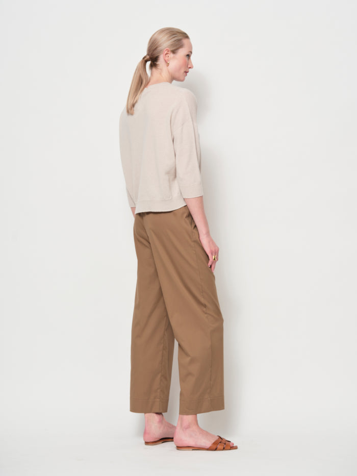 Cropped Cotton Pants