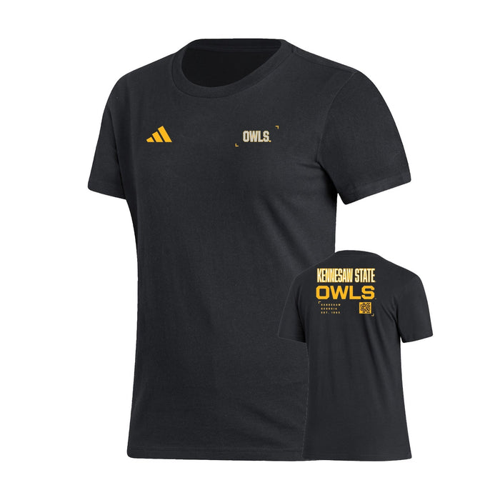 Kennesaw State Owls : Women's Fresh Short Sleeve Tee - Black