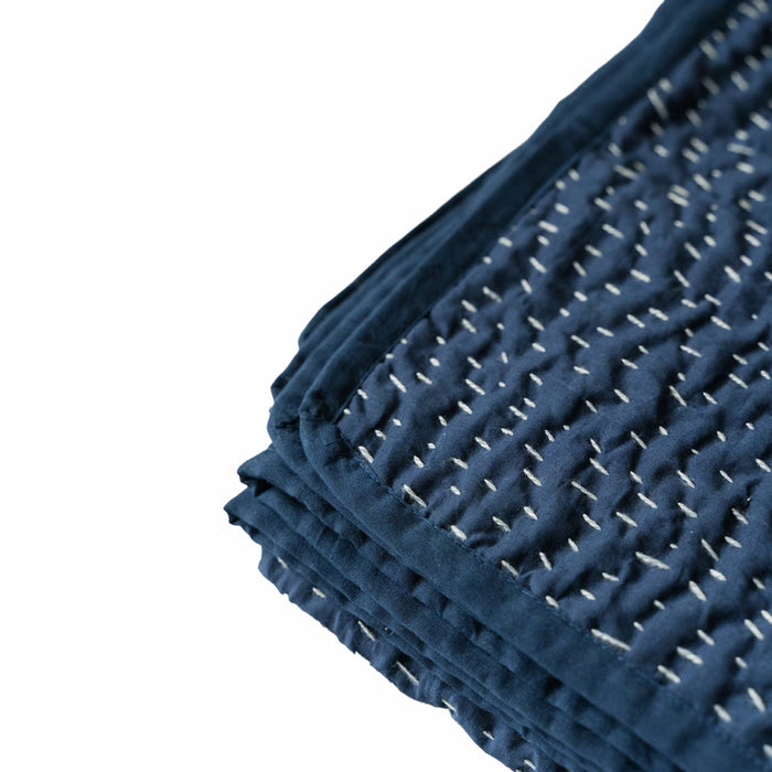 Kimmie Kantha Throw: DARK BLUE