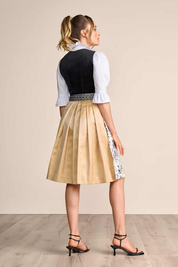 Kruger Long Dirndl 2pcs. 70cm "Lona" black (size 38)