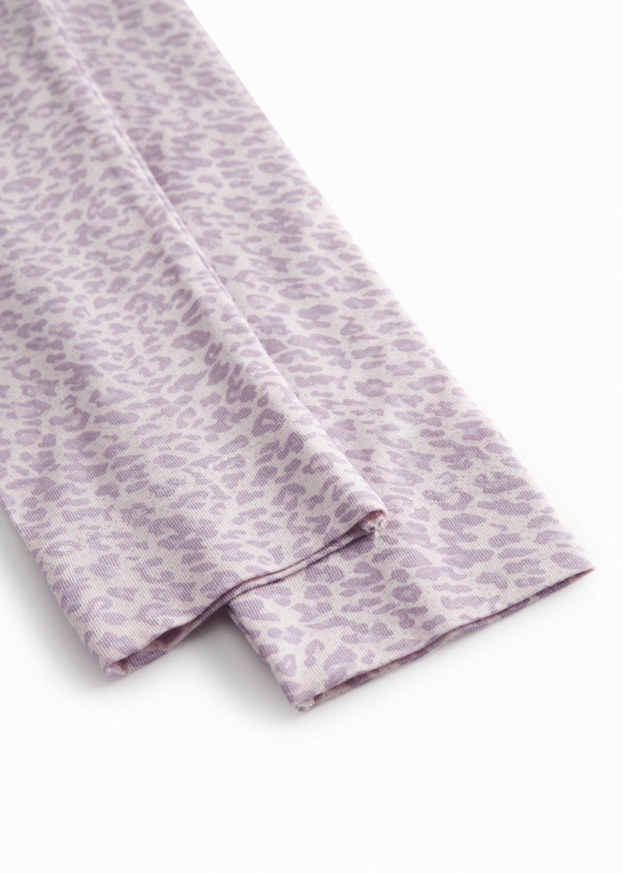 Red leopard leggings for children