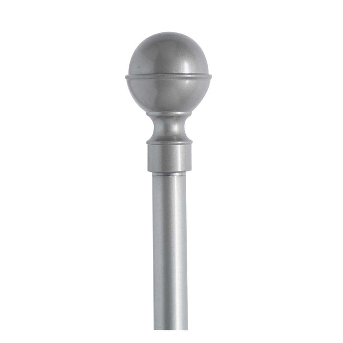Nickel Curtain Pole With Solid Metal Ball Detail 289565-NICKEL