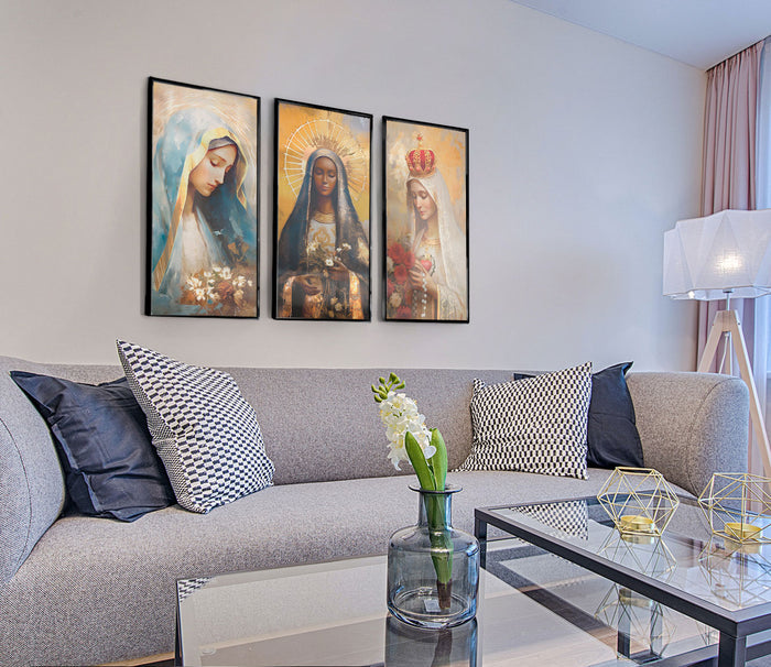 Our Lady of Grace, Fatima and Aparecida Catholic Art Spiritual Catholic Prints