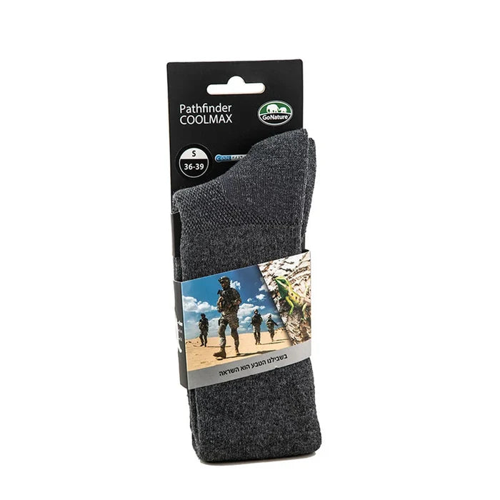 תקריב גרבי Pathfinder Coolmax Go Nature, טכנולוגיית Coolmax לנידוף זיעה