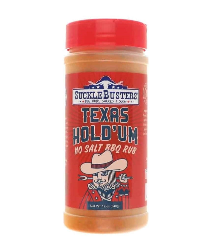 Sucklebusters Texas Hold'Um (No Salt) BBQ Rub - 340g (12oz) - CLEARANCE
