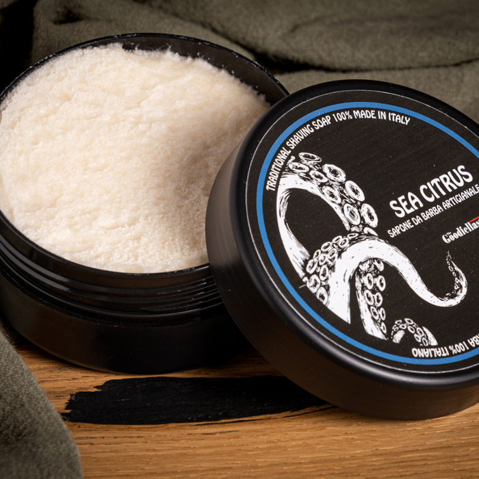 The Goodfellas' Smile Sea Citrus Shaving Soap (Vegetable Base)