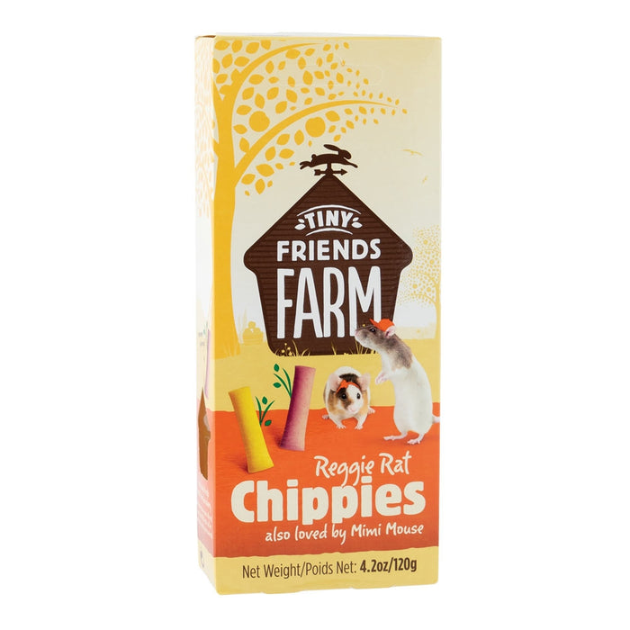Tiny Friends Farm Reggie Rat & Mimi Mouse Chippies Treats 120G | Poundstretcher 304025