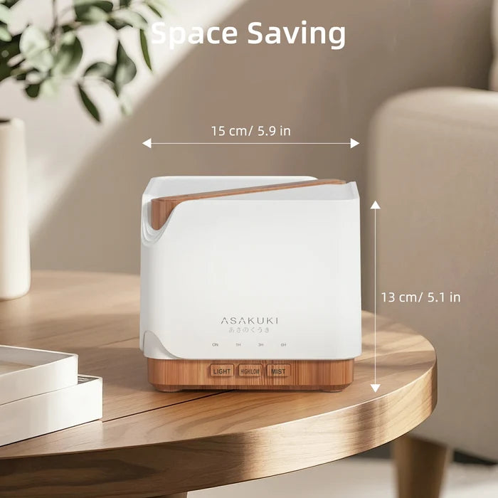 UPGRADE Cube Light Wood Essential Oil Diffuser