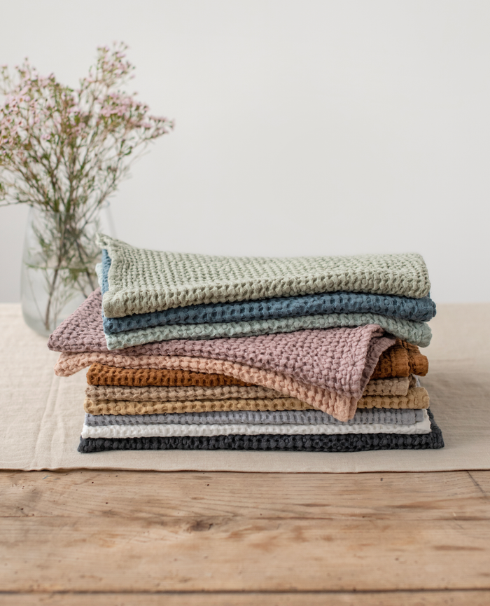 Waffle kitchen towel | Tea towel | Dish towel: Beige