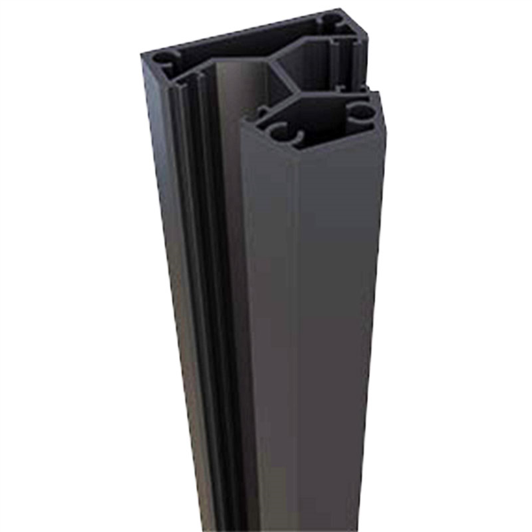 135 Degrees corner post semi frameless pool fence post, Aluminium, 5800mm long, - Image 3