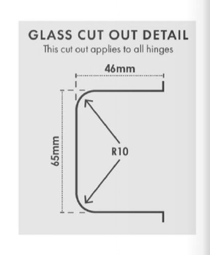 180 Degrees Shower Screen Door Hinge Shower Enclosures Glass Hinge, Glass to Glass - Satin Chrome - Image 2