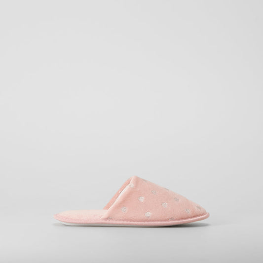 Zapatilla de casa corazones rosa OLYNE