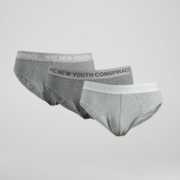 Pack x3 slips hombre multi gris