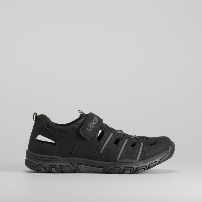 Sandalia negra outdoor velcro UDOK