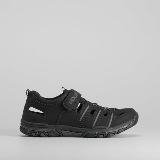 Sandalia negra outdoor velcro UDOK