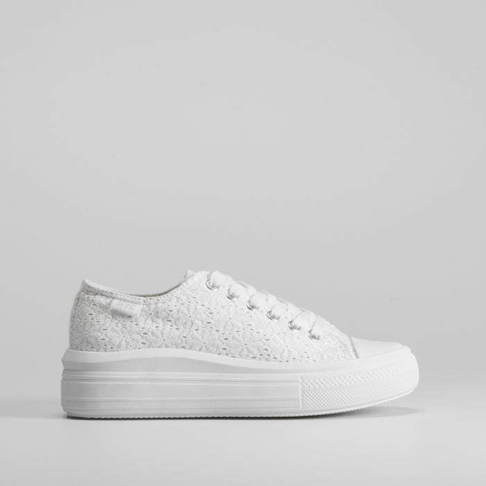Zapatilla lona bordada plataforma NYC