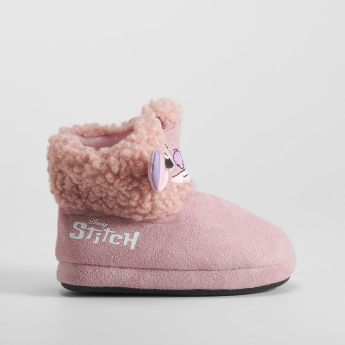 Zapatilla casa bota rosa STITCH