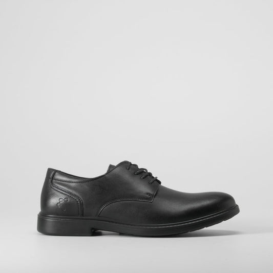 Zapato vestir de piel cordones negro COMFEET