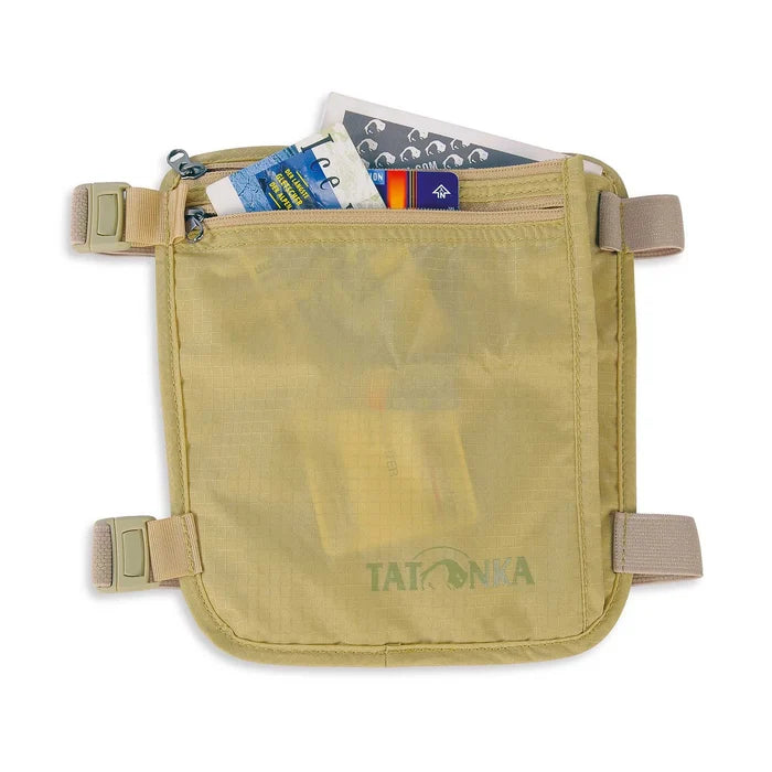 חגורת כסף Tatonka, שני כיסים בגודל דרכון, מתאים לנסיעות