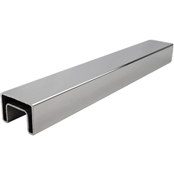 30 x 21mm Nanorail Deluxe - Suits Glass Up To 15mm Thick - Satin, Handrail - Image 1
