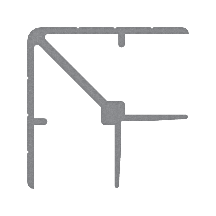 3/4-inch Aluminum Double Angle Extrusion, 10 Feet Length