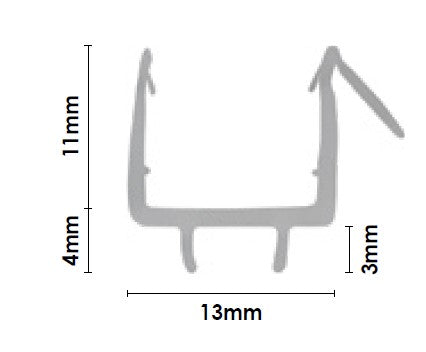 3mm PVC under door water seal - Image 1