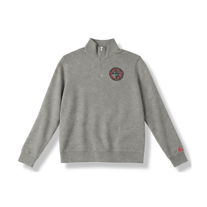 40 Acres Quarter Zip Sweatshirt Grey – Official Spike Lee 40 Acres Apparel