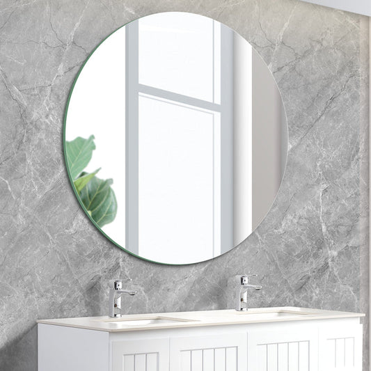 500*500 Round Pencil Edge Bathroom Mirror – Plain Wall Mounted