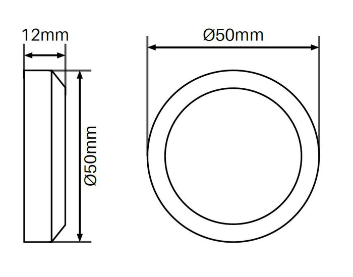 50mm Diameter flat cap (cap only) SS316 - Image 2
