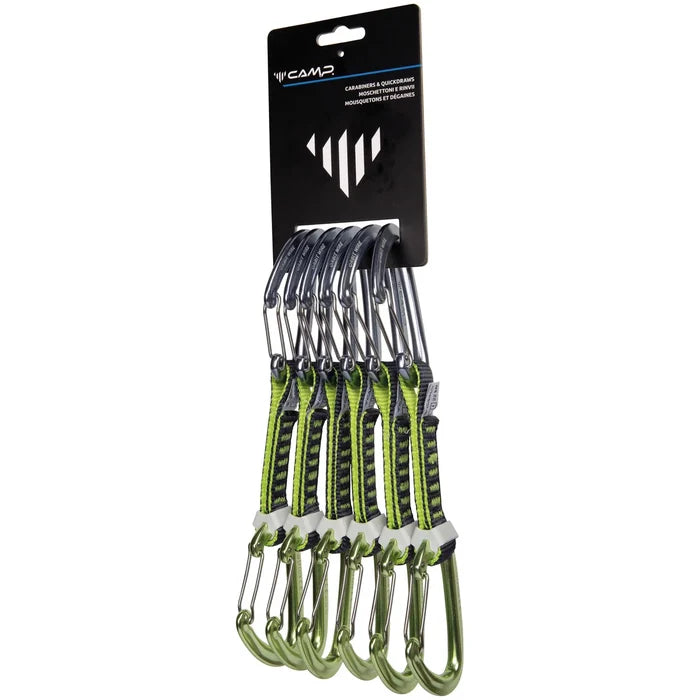 סט 6 ראנרים CAMP Orbit Wire Express 12 ס"מ לטיפוס ספורטיבי.