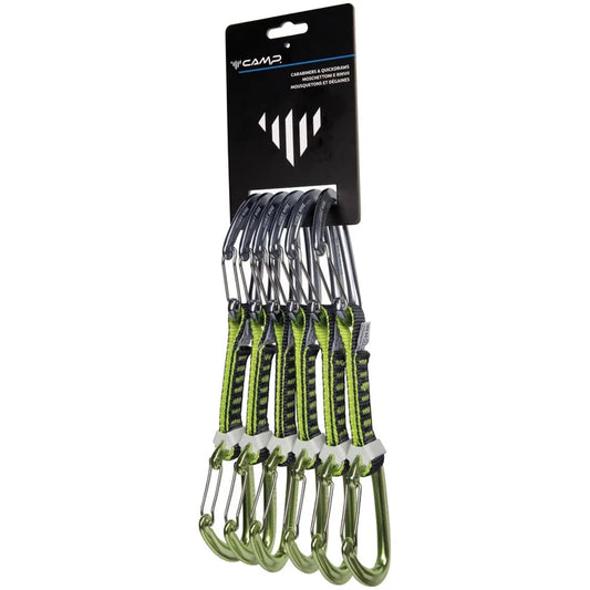 סט 6 ראנרים CAMP Orbit Wire Express 12 ס"מ לטיפוס ספורטיבי.