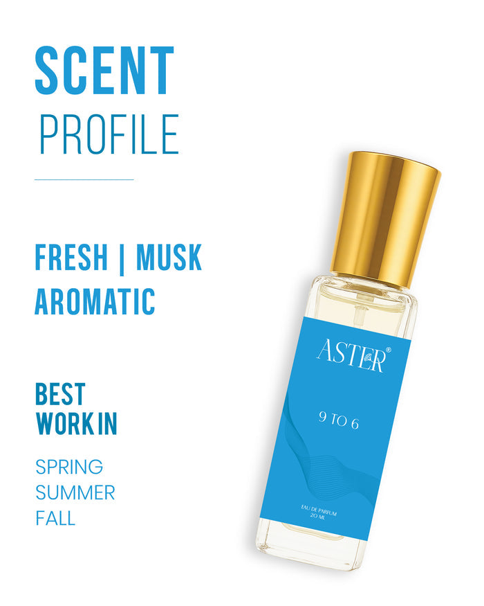 9 To 6 EDP for Men 20ml bottle