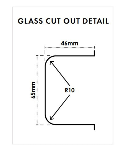 90 Degrees , Black, Frameless Shower Screen Hinge - Image 3