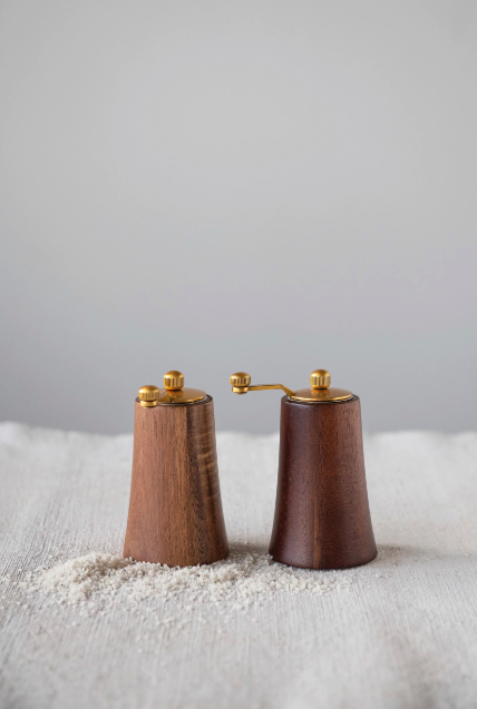 Acacia Wood Salt and Pepper Mills