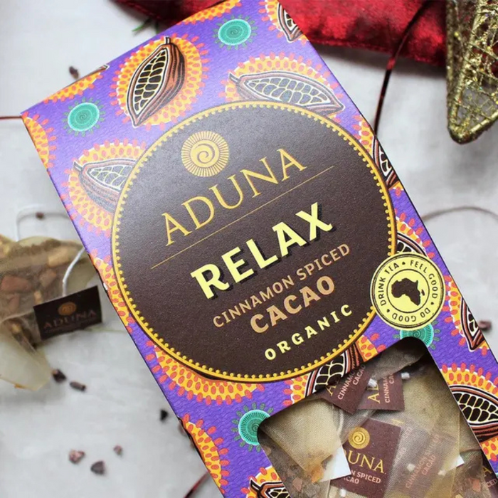 Aduna Relax Super-Tea Cinnamon Spiced Cacao (15 Pyramids)