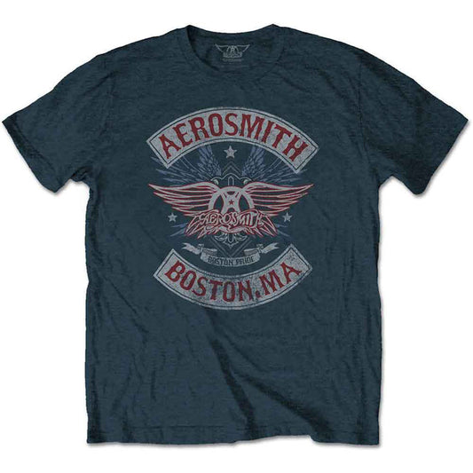 AEROSMITH - BOSTON PRIDE - T-Shirt Blue