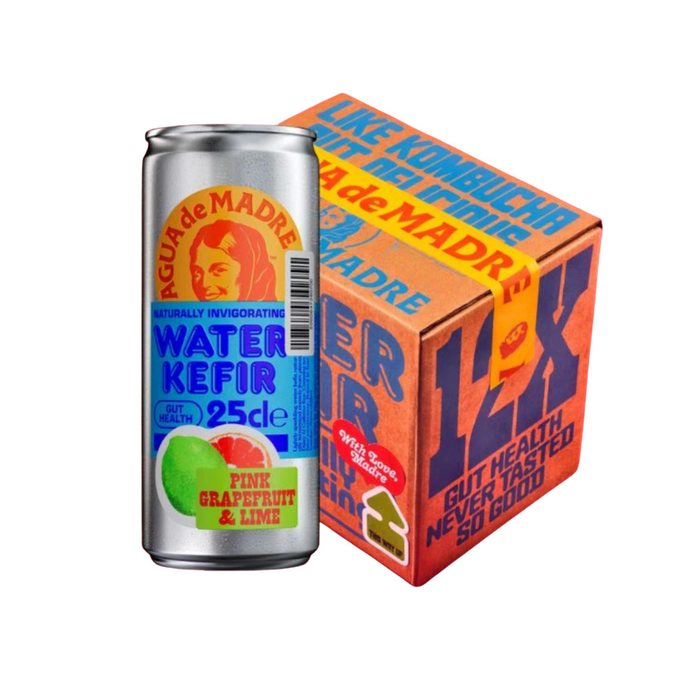Agua de Madre Water Kefir Grapefruit & Lime 250ml x12