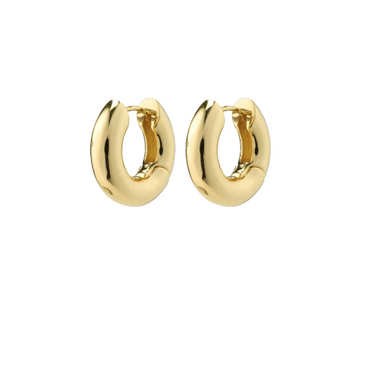 Aica Chunky Huggie Hoop - Gold
