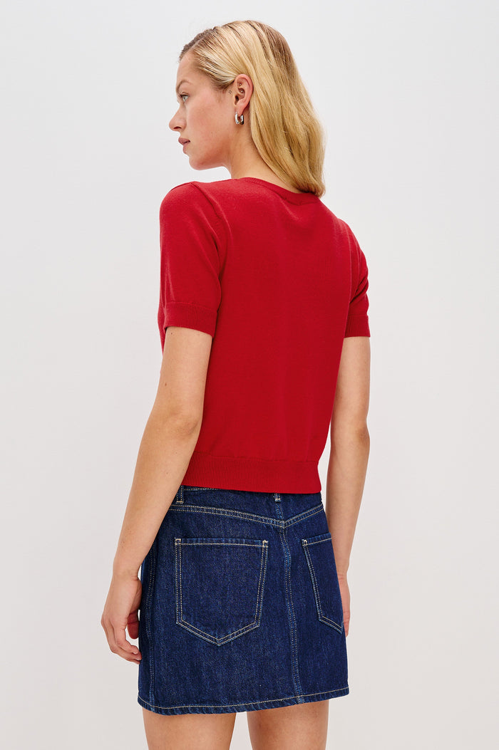 AISLEY SWEATER - CRIMSON