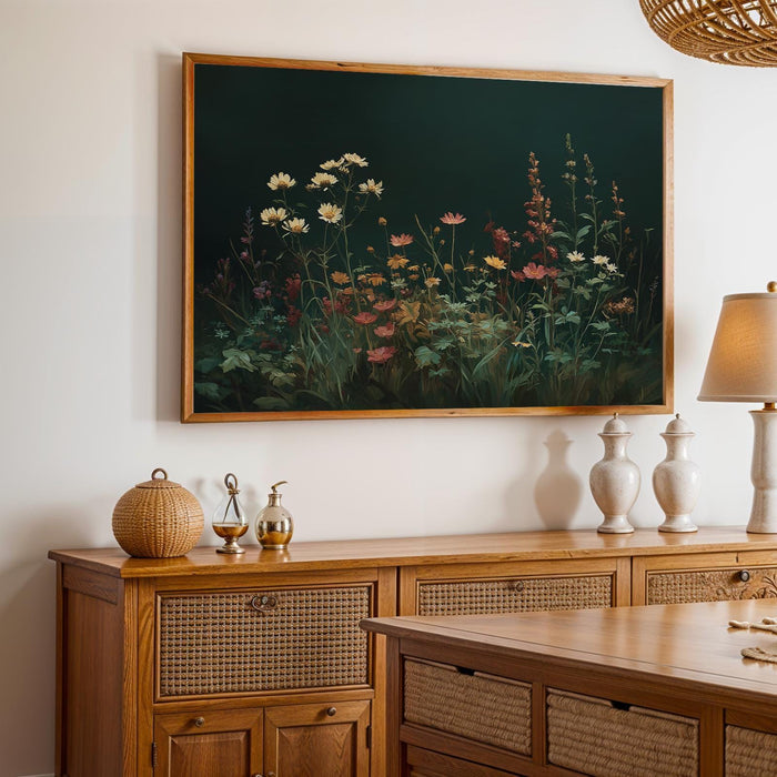two-piece islamic wall art set displayed in living room