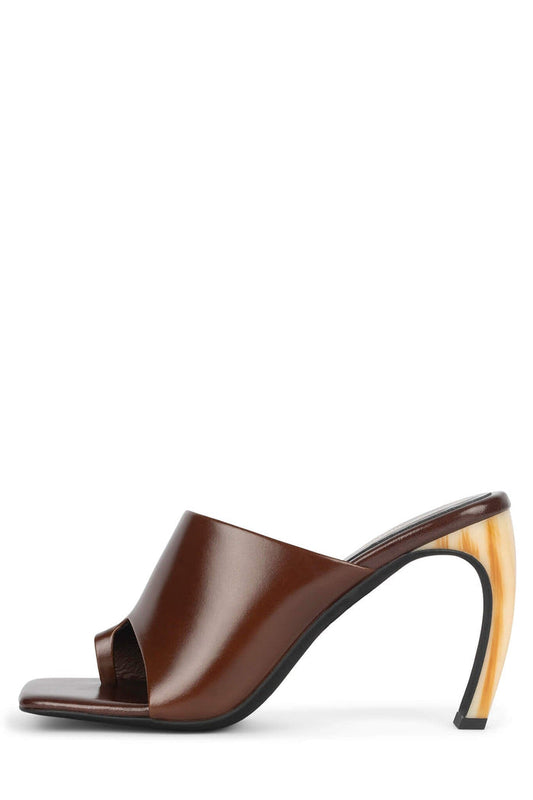 ALLOCATE Heeled Mule Brown