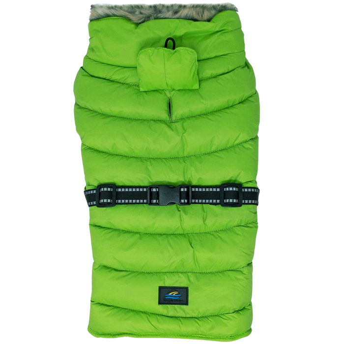 ALPINE-EXTREME-DOG-PUFFY-WINTER-COAT-LIME-GREEN