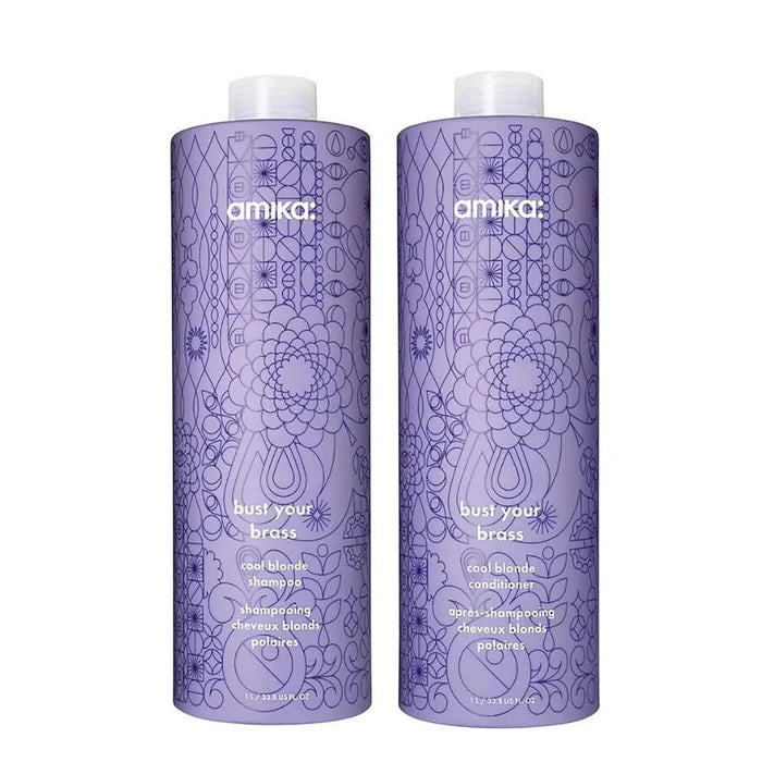 Amika Bust Your Brass Cool Blonde Repair Conditioner (Runway) - Amika | Available at Studio 360 Salon, Chatham, NJ